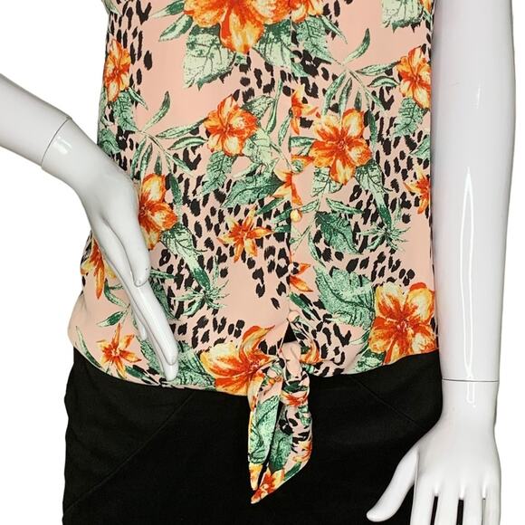 Naked Zebra NWT Sleeveless Floral Print Full Lining Size L Adjustable St… - Picture 3 of 10